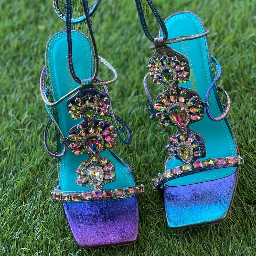 Strappy heels